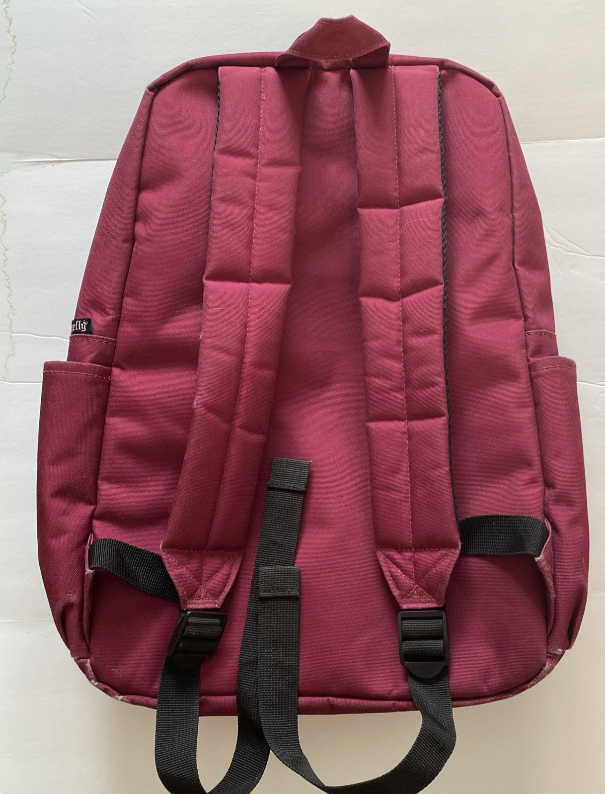 Loungefly Disney Alice in Wonderland Cheshire Cat Nylon Backpack Pink Purp RARE