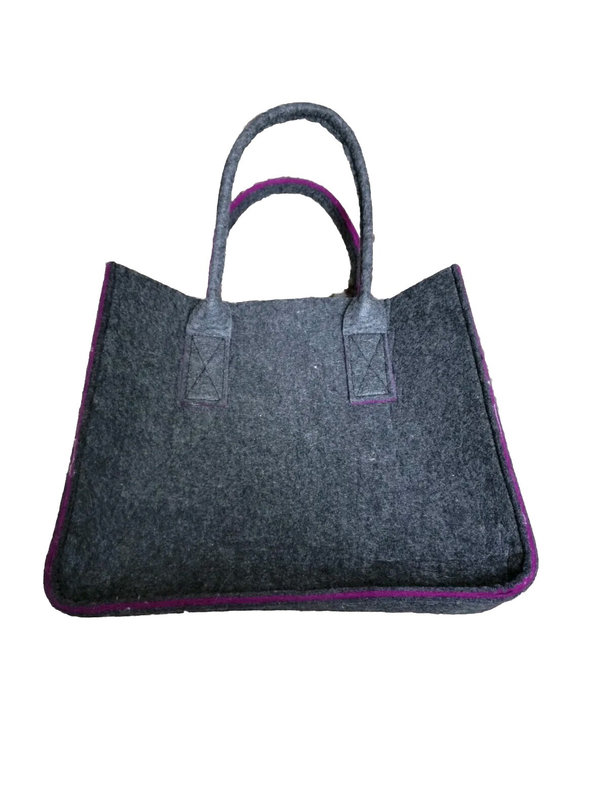 Punctuate by Barnes & Noble Heavy Book 📚 Tote: Grey + Purple 12x14x6