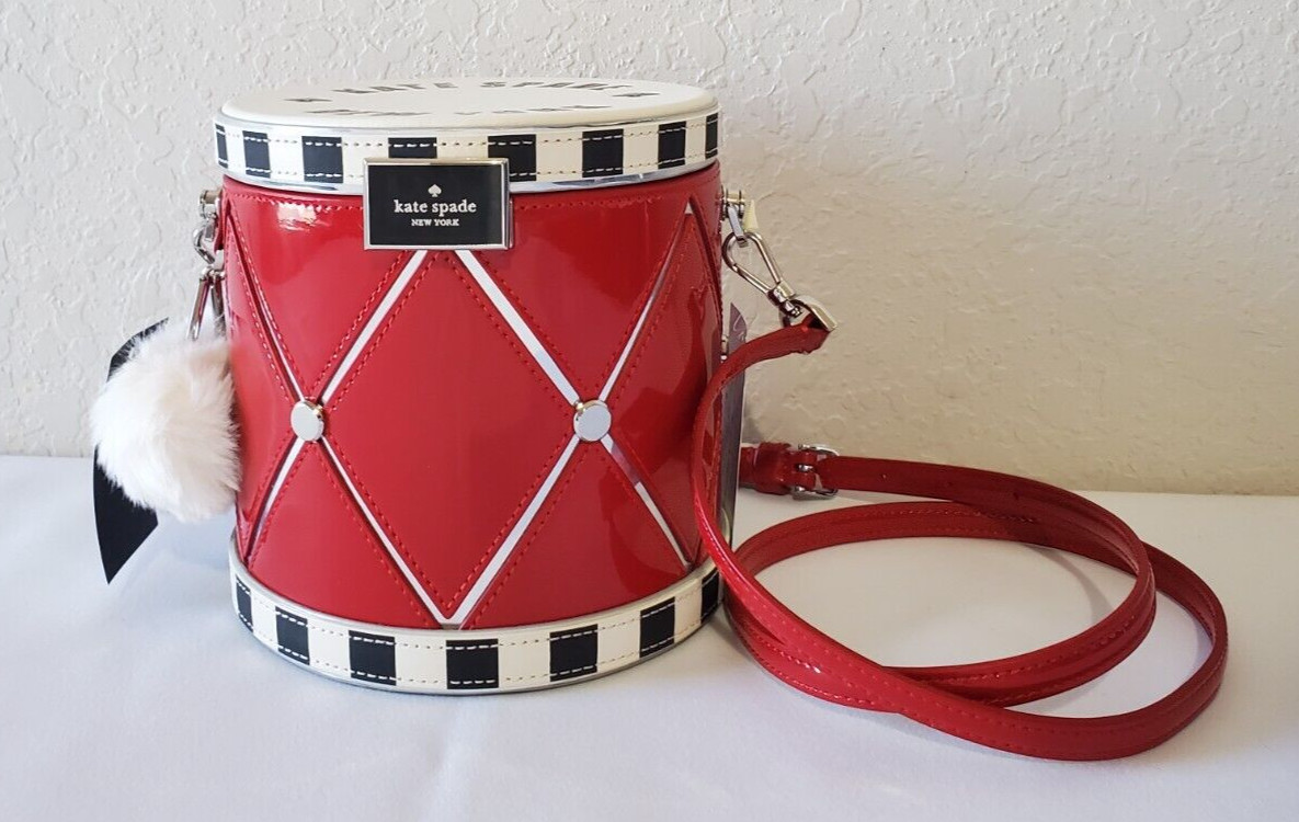 Kate Spade KI970 Oh What Fun 3D Drum Crossbody Handbag Multi Patent Leather