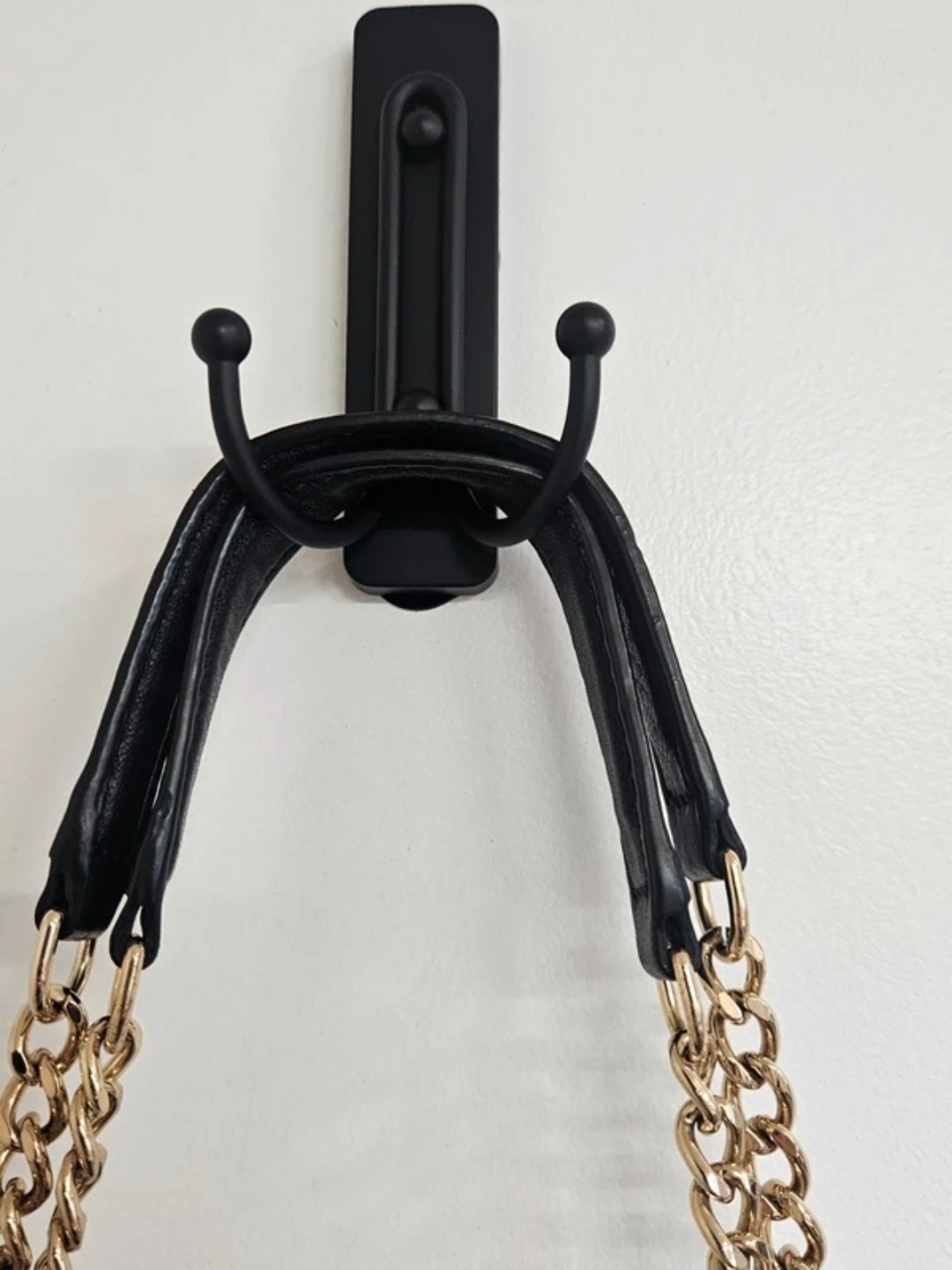 Michael Kors Black Quilted Shoulder Flap Bag W/Gold Chain Strap Turn Lock Medium