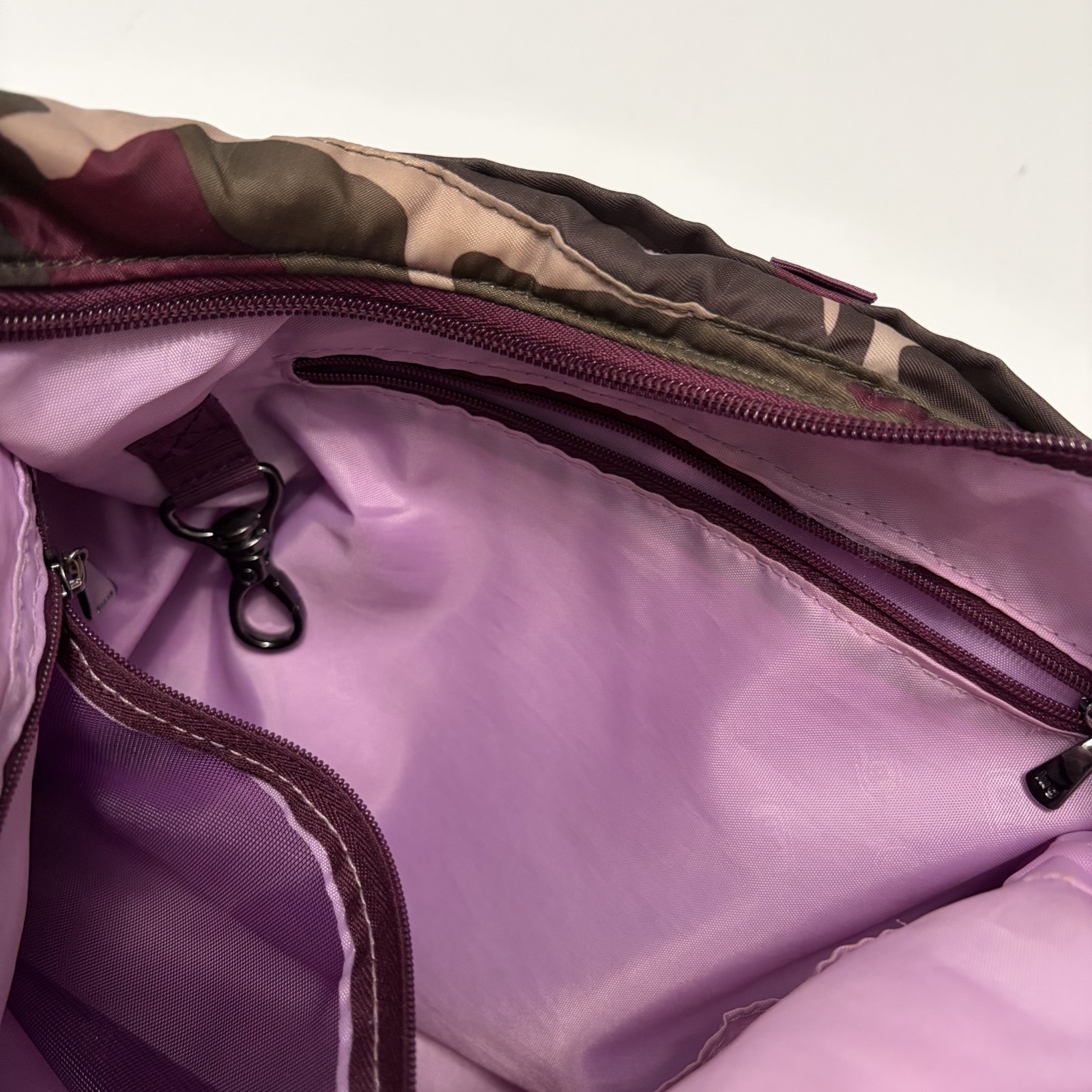 Lug Camper Quilted Camo Crossbody Bag Travel Multipocket Organizer