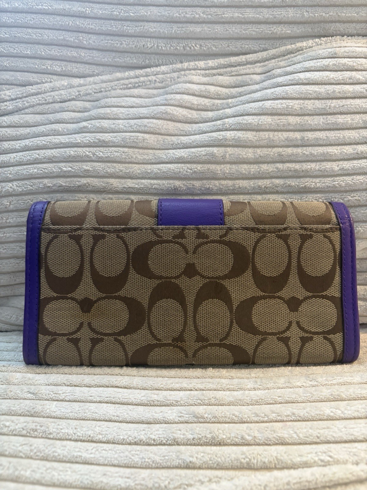 Coach Signature Large Candace Carryall w/ Matching Wallet