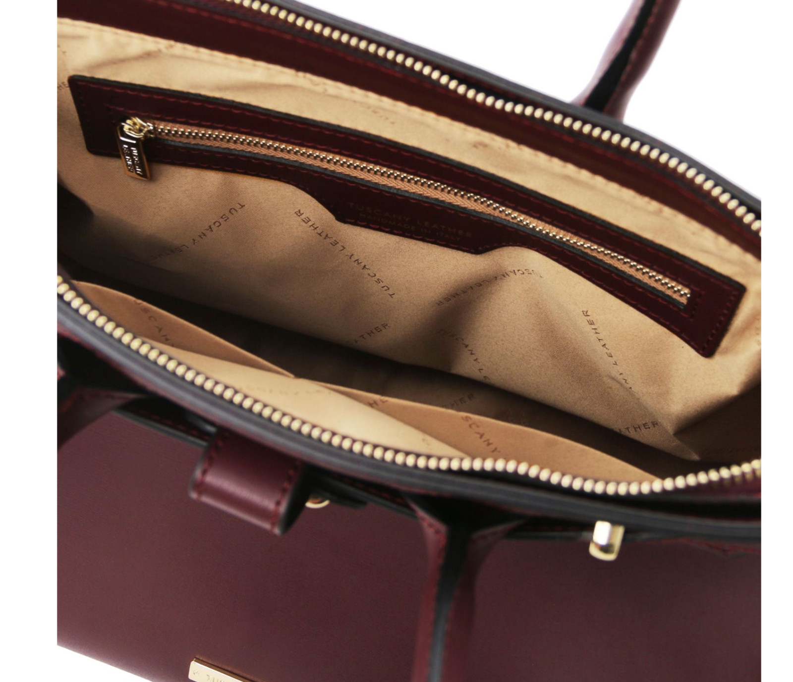 San Rocco Italia TL Bag – Genuine Leather Handbag, Bordeaux