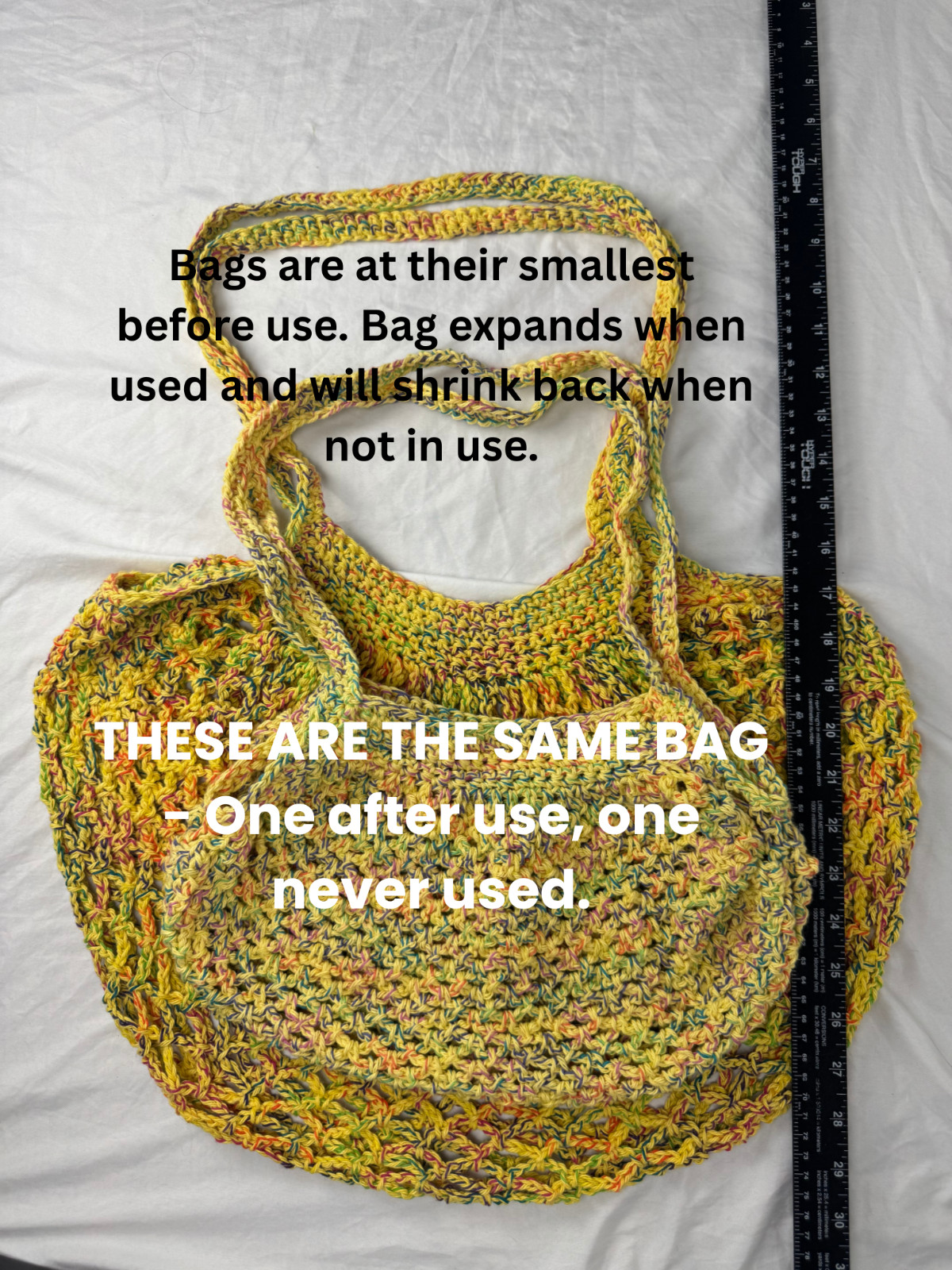 Peach Orchard Crochet Market Tote | Handmade Open-Weave Summer Bag