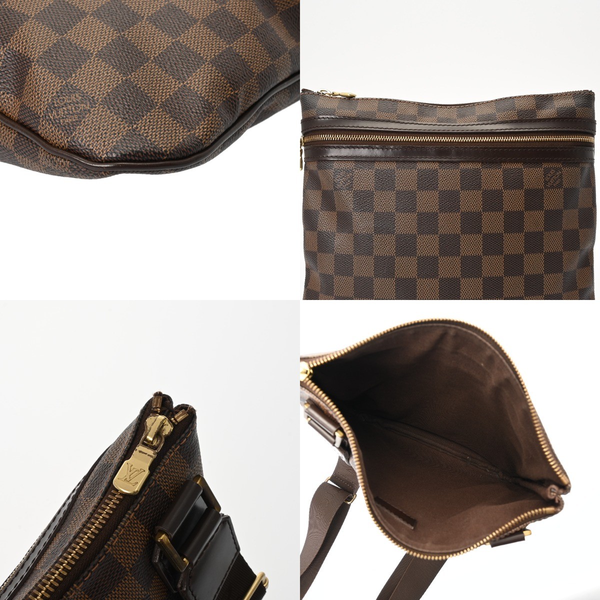Louis Vuitton Pochette N51111 Shoulder Bag Damier Canvas Brown #WB2957