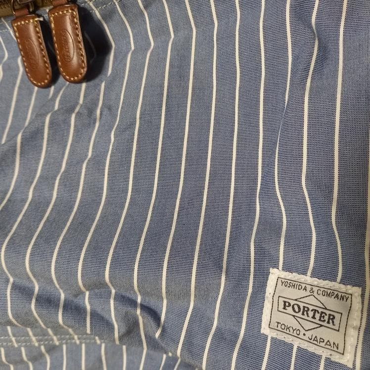 Porter 70th anniversary Backpack Stripe Blue White Rare Yoshida Kaban