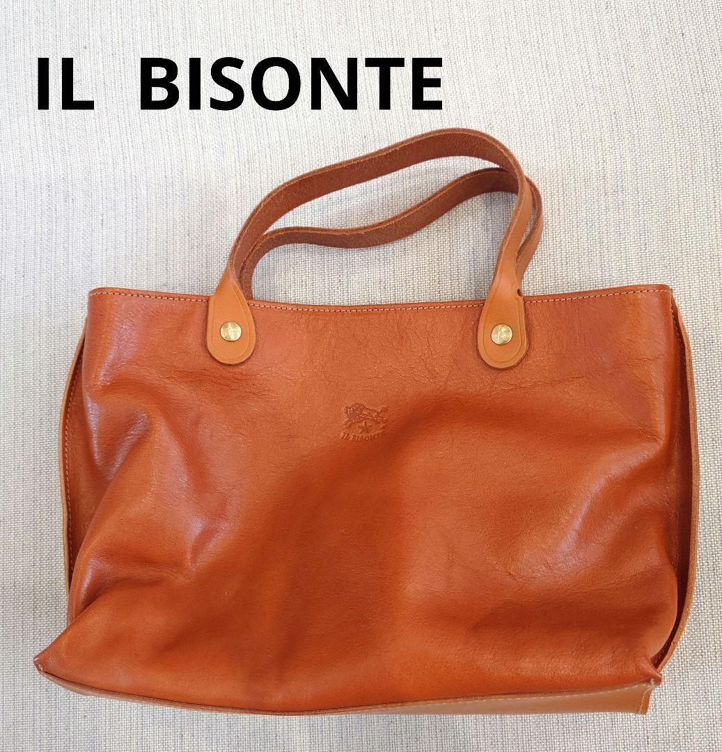 IL BISONTE Yake Nume Leather Tote Bag Brown All Leather Unused Authentic