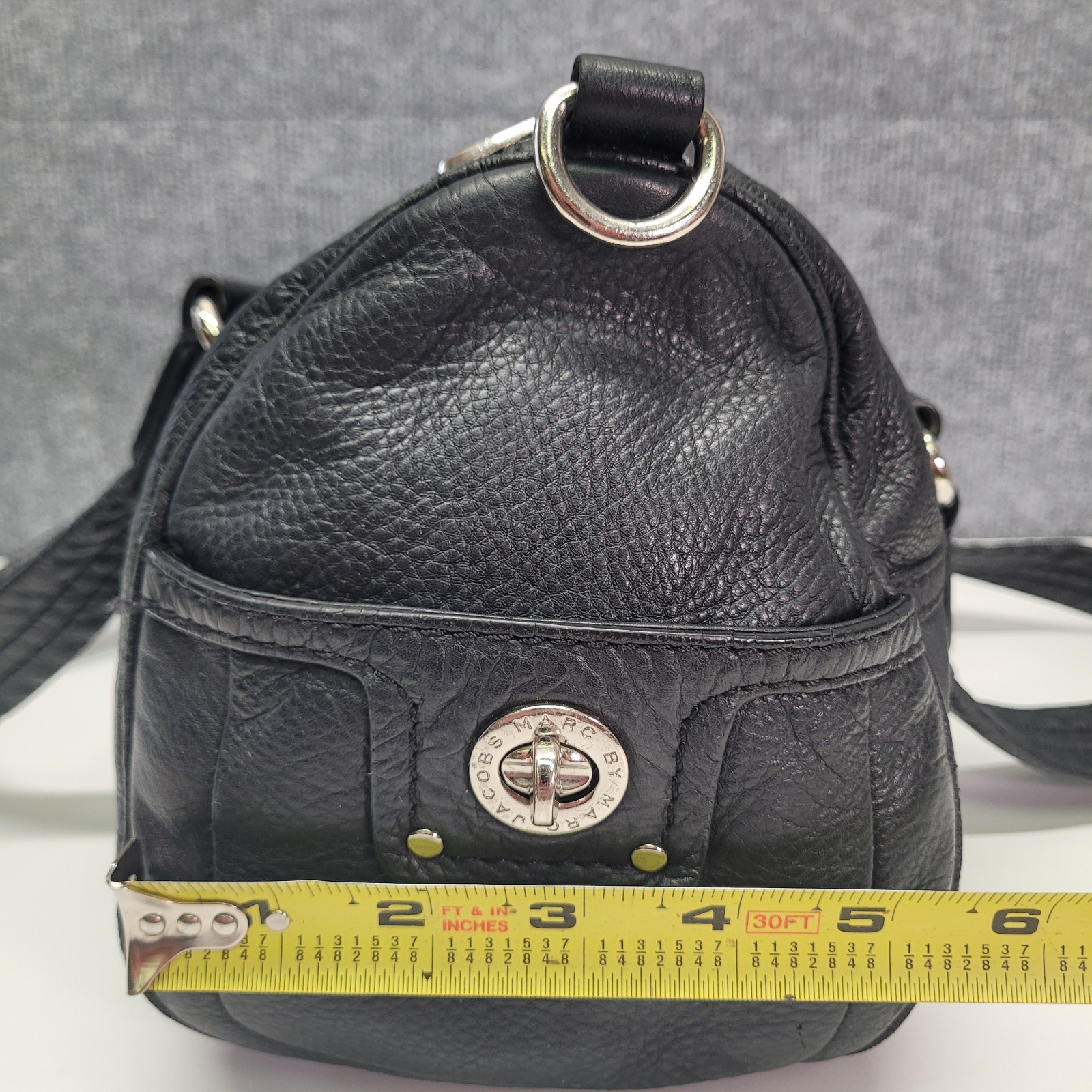 Vintage MARC By MARC JACOBS Totally TurnLock Satchel bag Y2K Black Leather