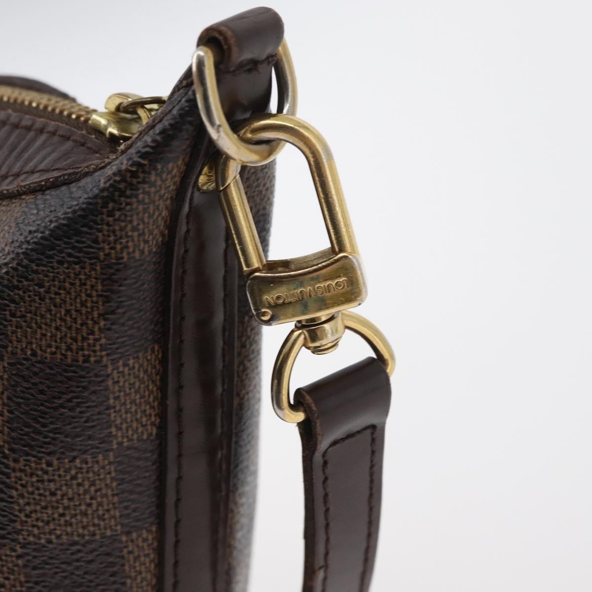 LOUIS VUITTON Damier Ebene Illovo PM Shoulder Bag N51996 LV Auth BA12761
