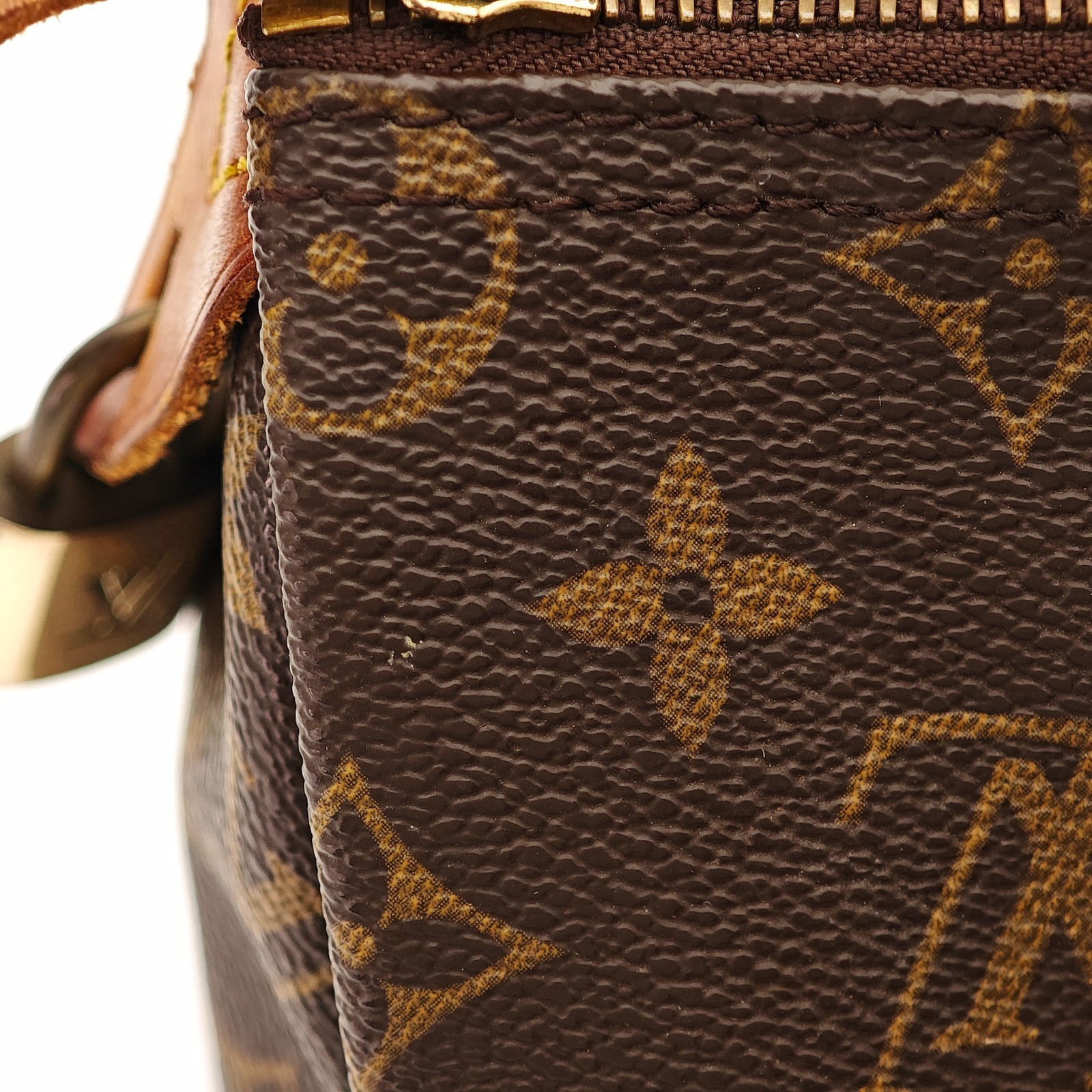 LOUIS VUITTON Speedy 25 Monogram Handbag Mini Boston M41109 Brown 0122