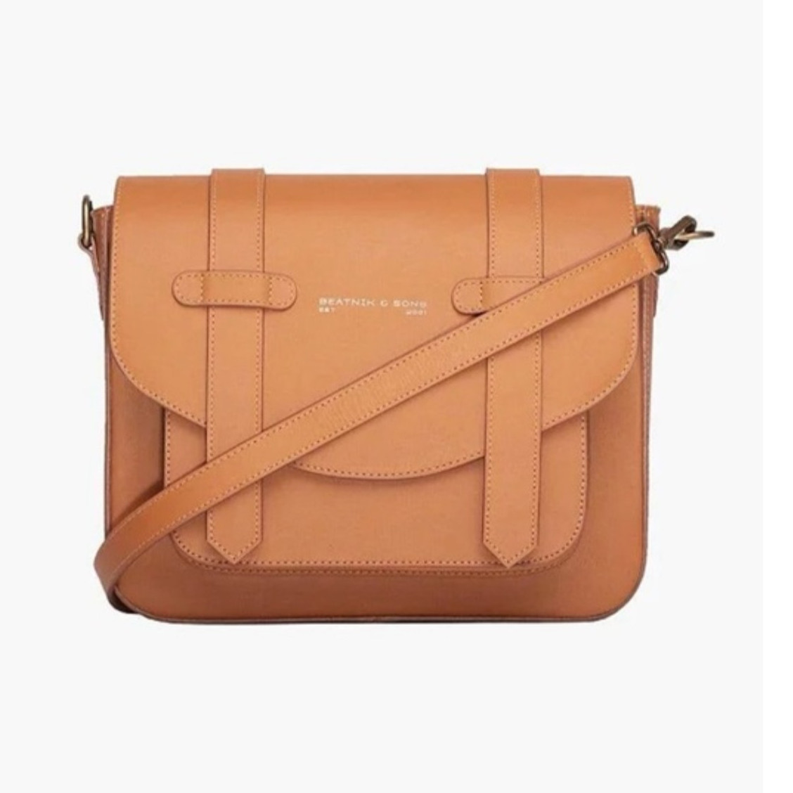 Tan Leather Crossbody Bag