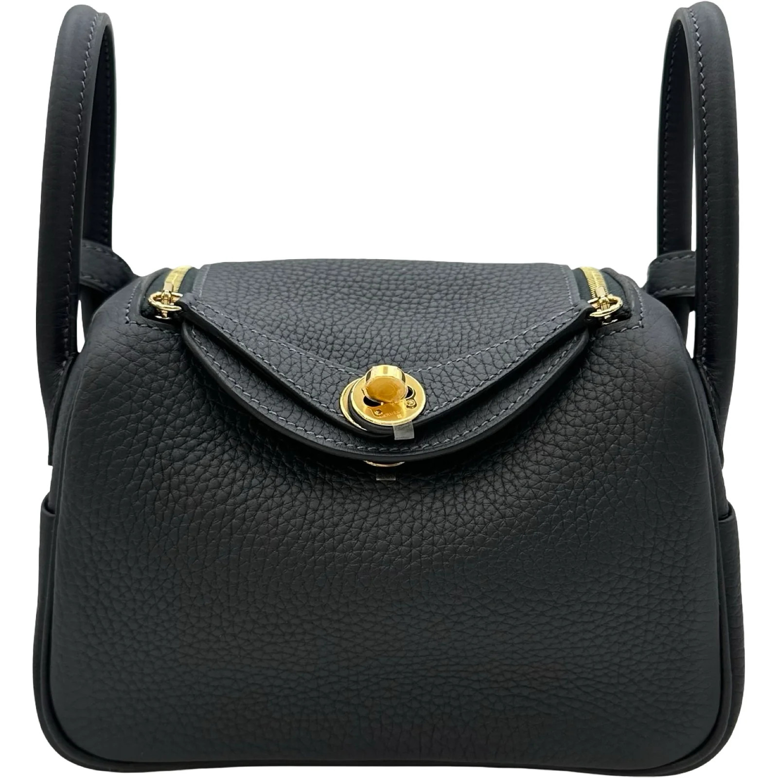 HERMES Lindy Mini Caban Taurillon Leather Shoulder Bag #OKB6532