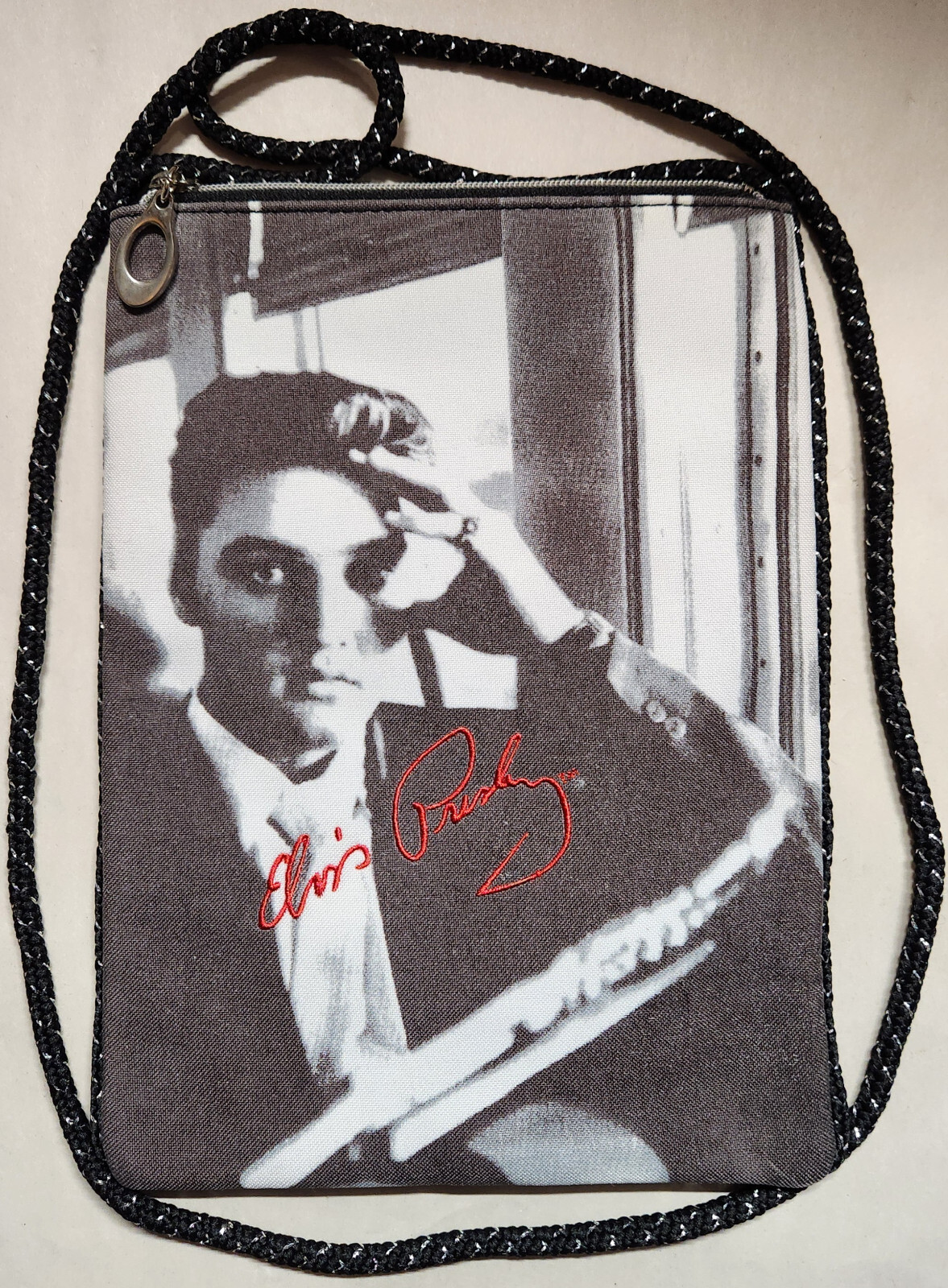 King Elvis Presley Cross Body Handbag purse NEW of rock and roll