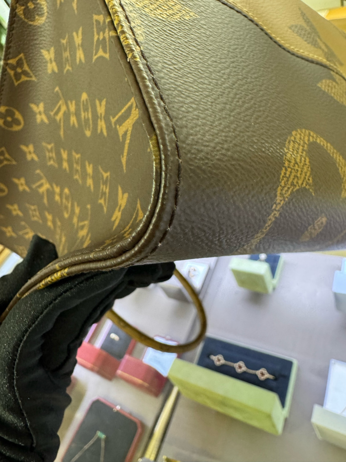 Authentic Louis Vuitton OnTheGo MM Monogram Canvas Tote Beige Gold-Tone eBay AG