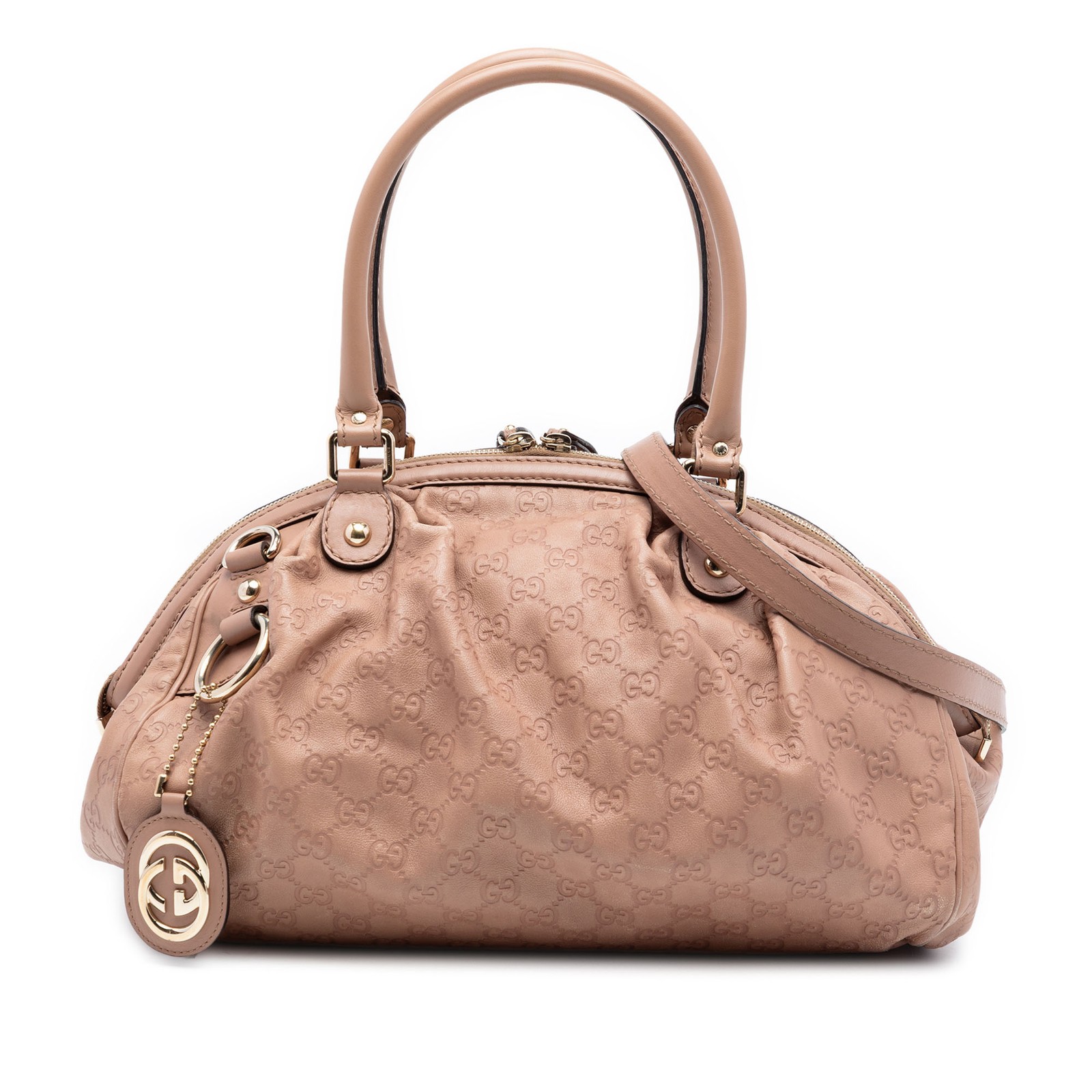 Gucci ssima Sukey Satchel Pre-Loved Pink