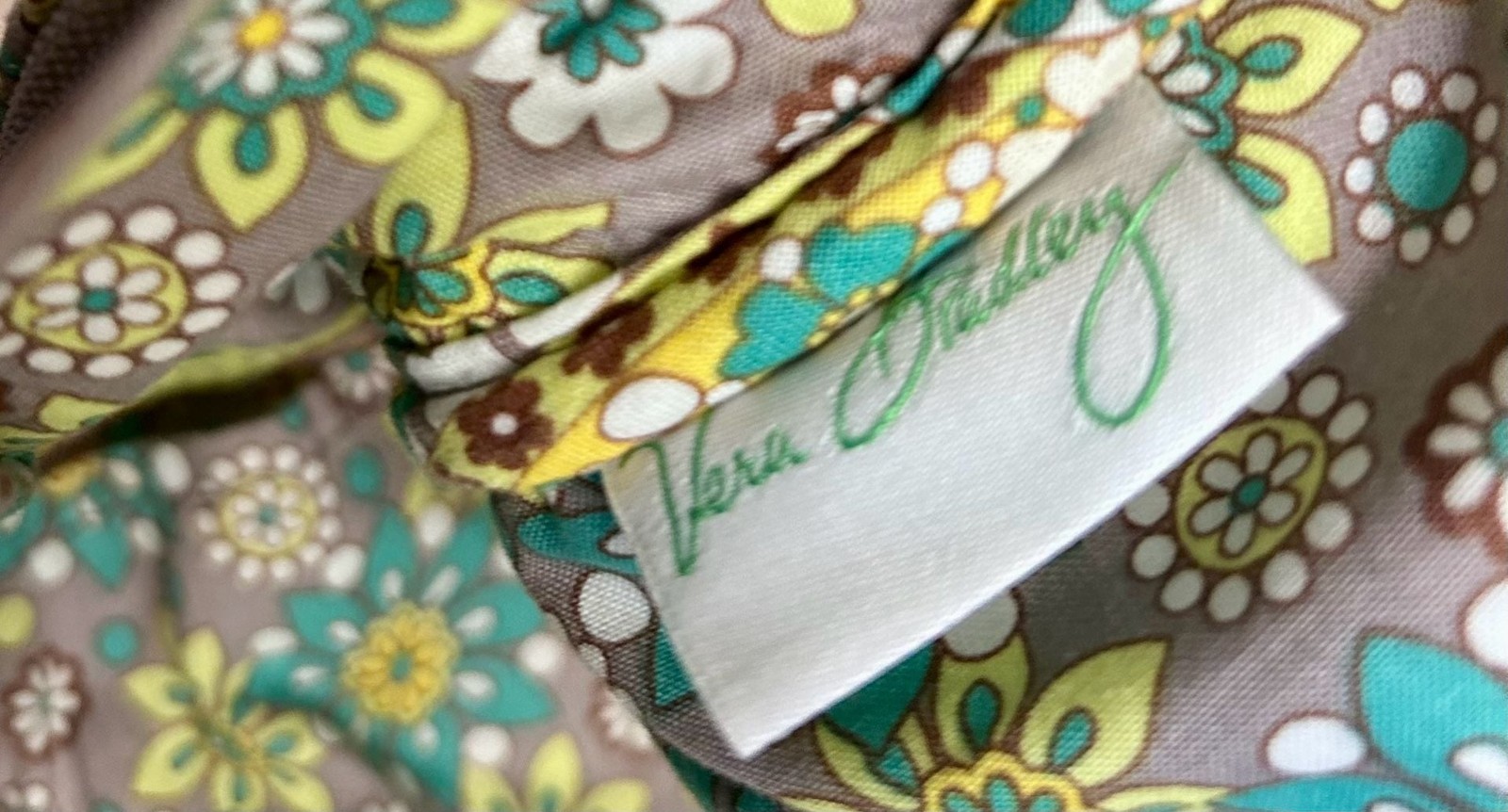 Vera Bradley Lemon Parfait Quilted Cotton Shoulder Bag