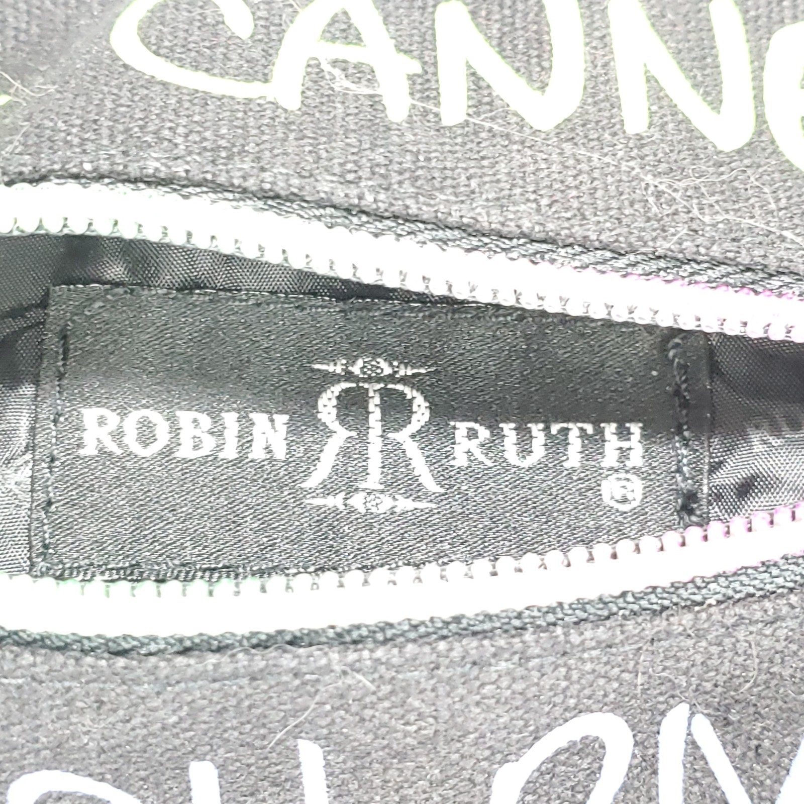 Robin Ruth Black & Neon Colored French Riviera 8″x6.5″ Cross Body Bag NEW