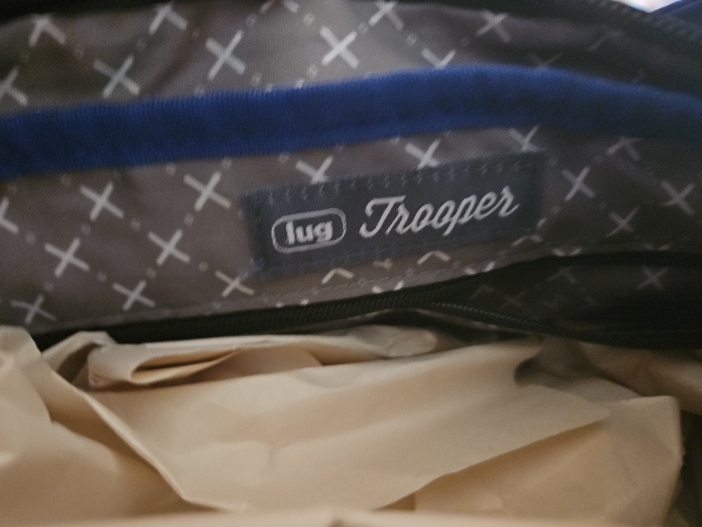 Lug Trooper Bag Crossbody Purse Blue Travel Adjustable Strap NW/OTs