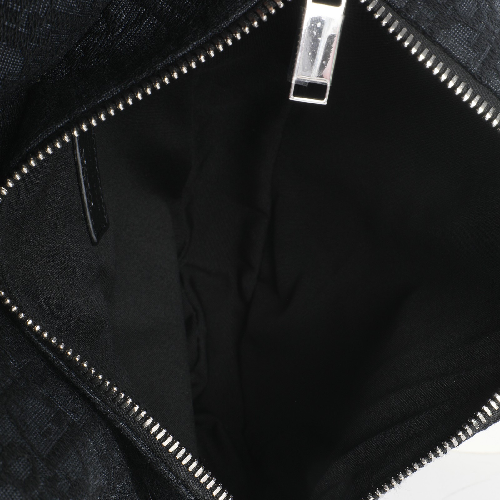 Christian Dior Black Oblique Jacquard Canvas Saddle Crossbody