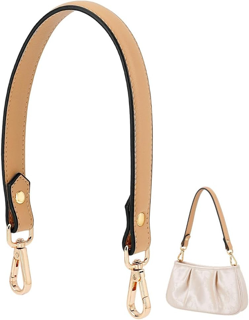 18 Inch Genuine Leather Purse Strap, Bag Handles Replacement Puse Handles Handba