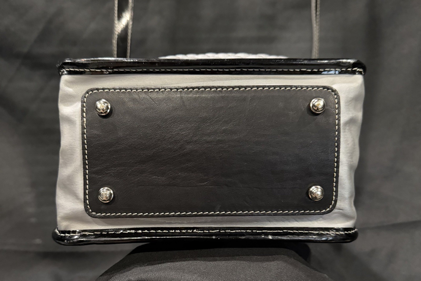 RARE Andrea Valentini Silver Honeycomb Cactus Leather Crossbody Tote Purse