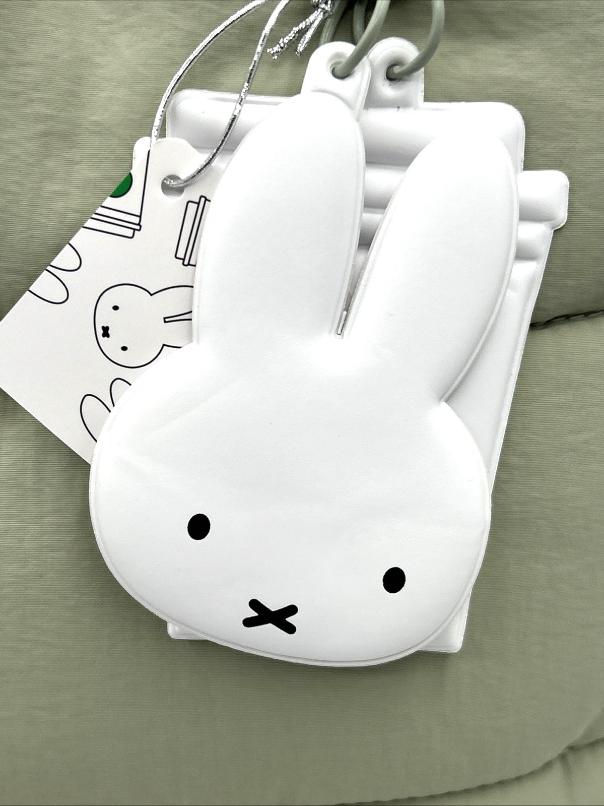 Starbucks x Miffy Collaboration Puffer Tote Bag Sage Green Limited Exclusive NIP