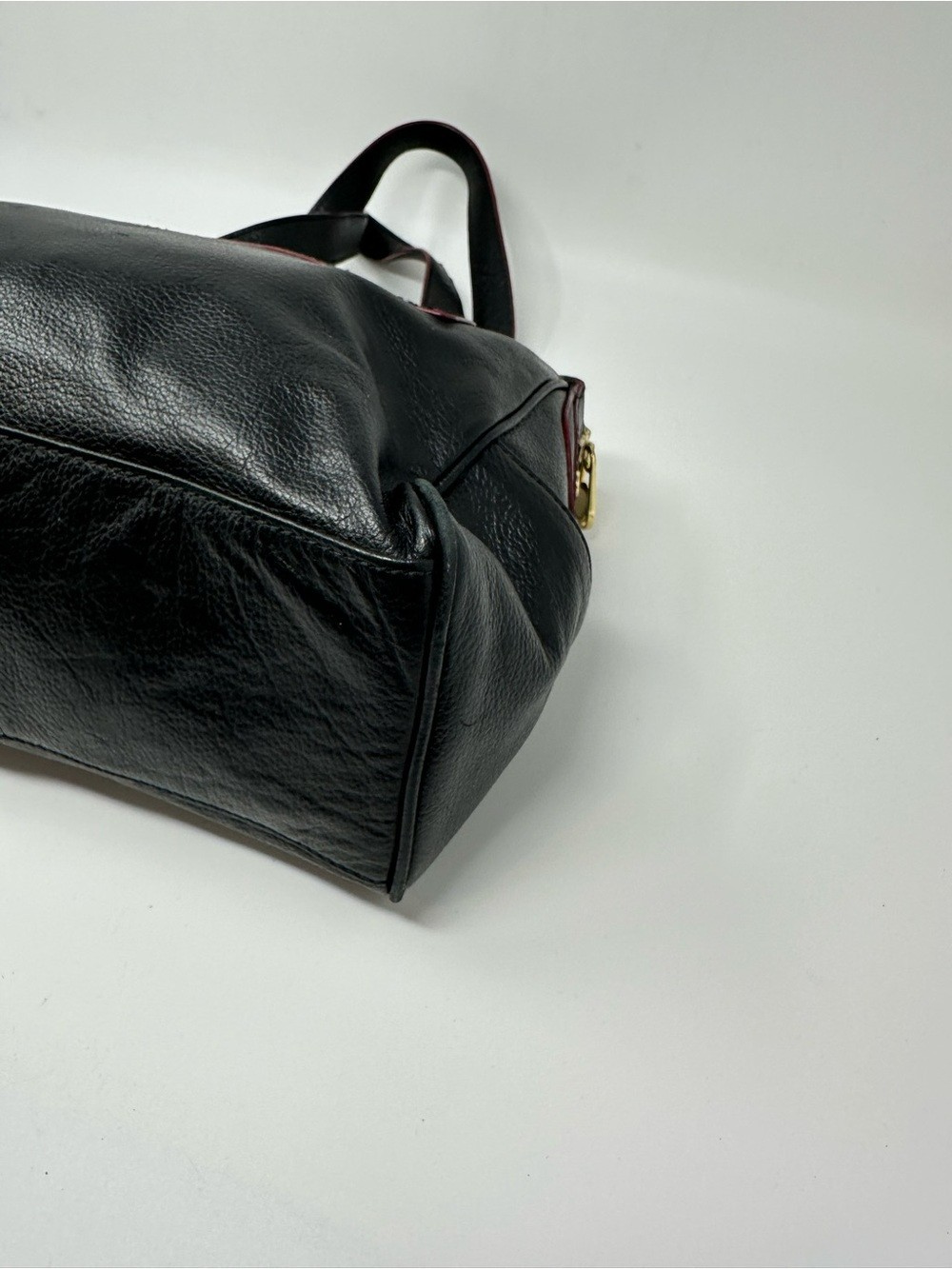 ISAAC MIZRAHI LIVE! Genuine Leather Women’s Black Shoulder Bag