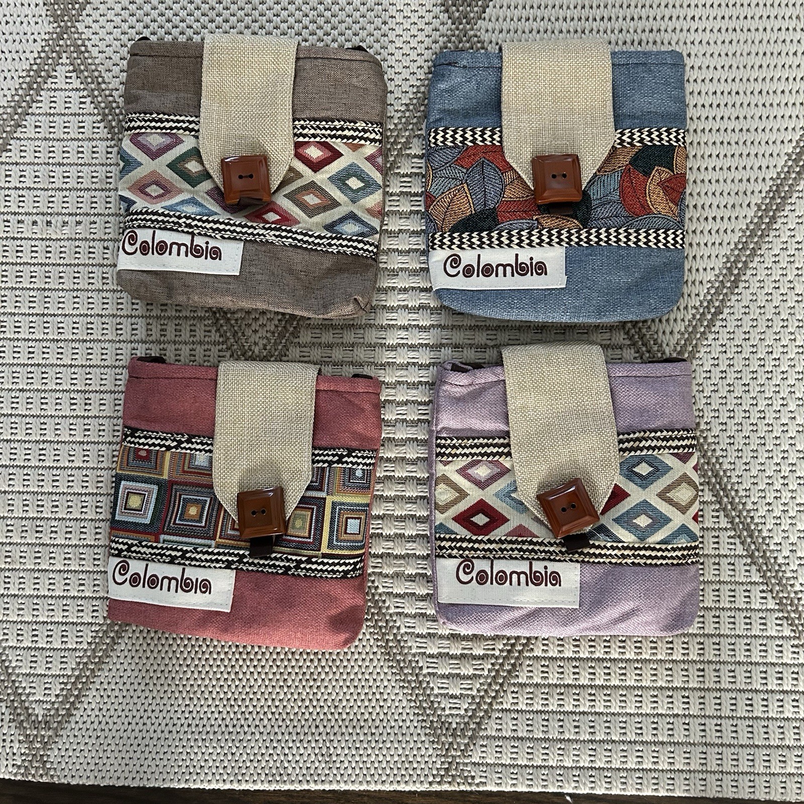 $15 each / Colombian crossbody bag .