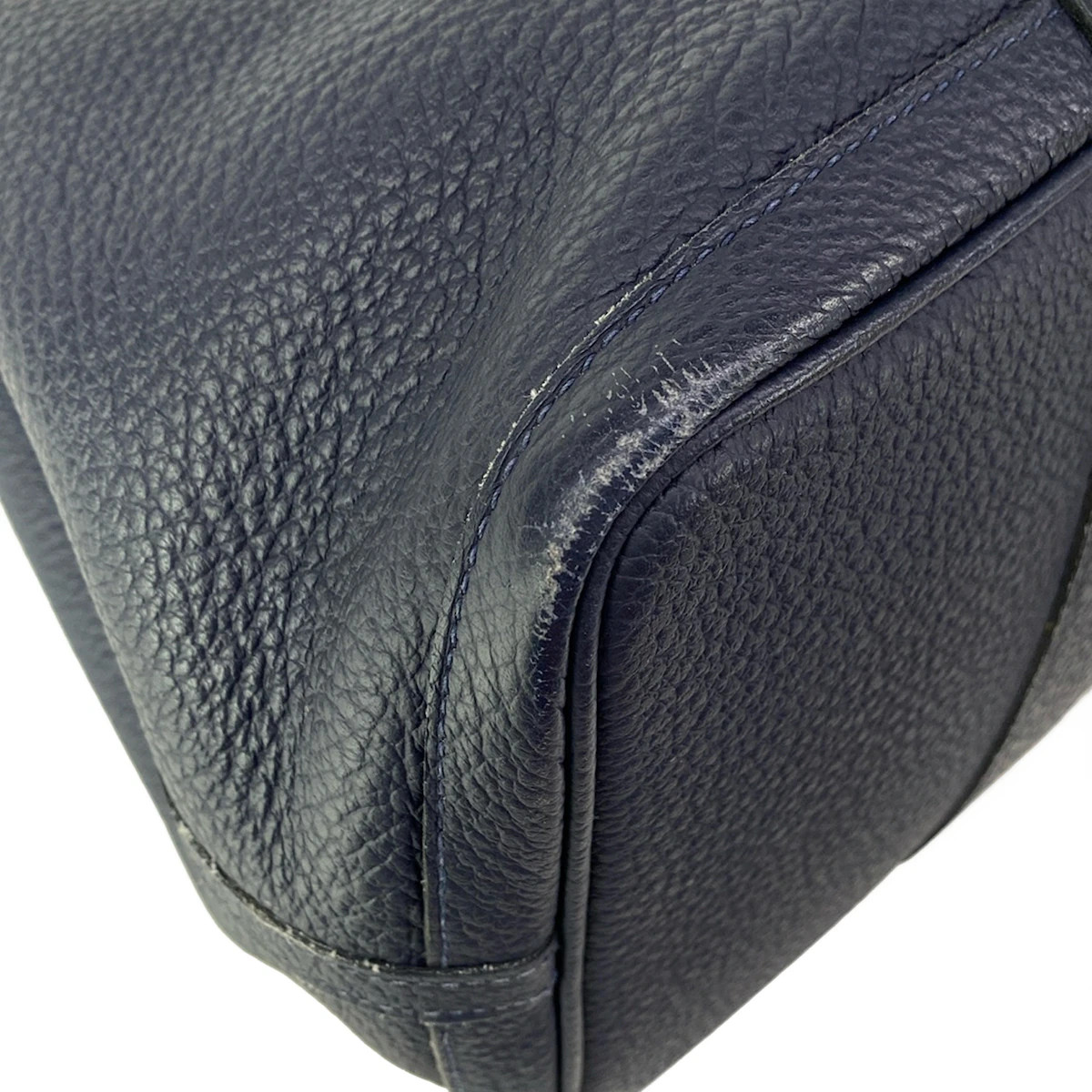 HERMES Garden Party PM – Blue Nuit Vache Country D Tote Bag
