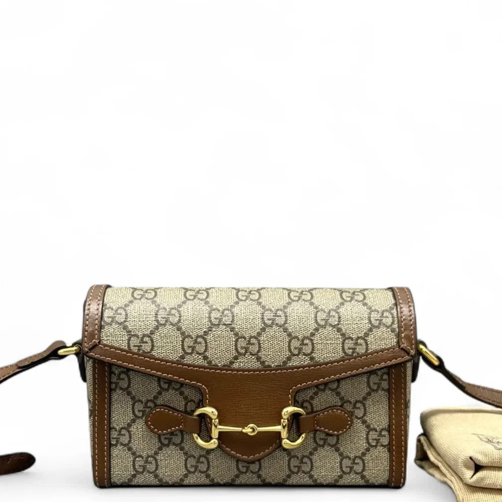 Gucci Phone Holder Brown Gg Monogram (qy071526a3r)