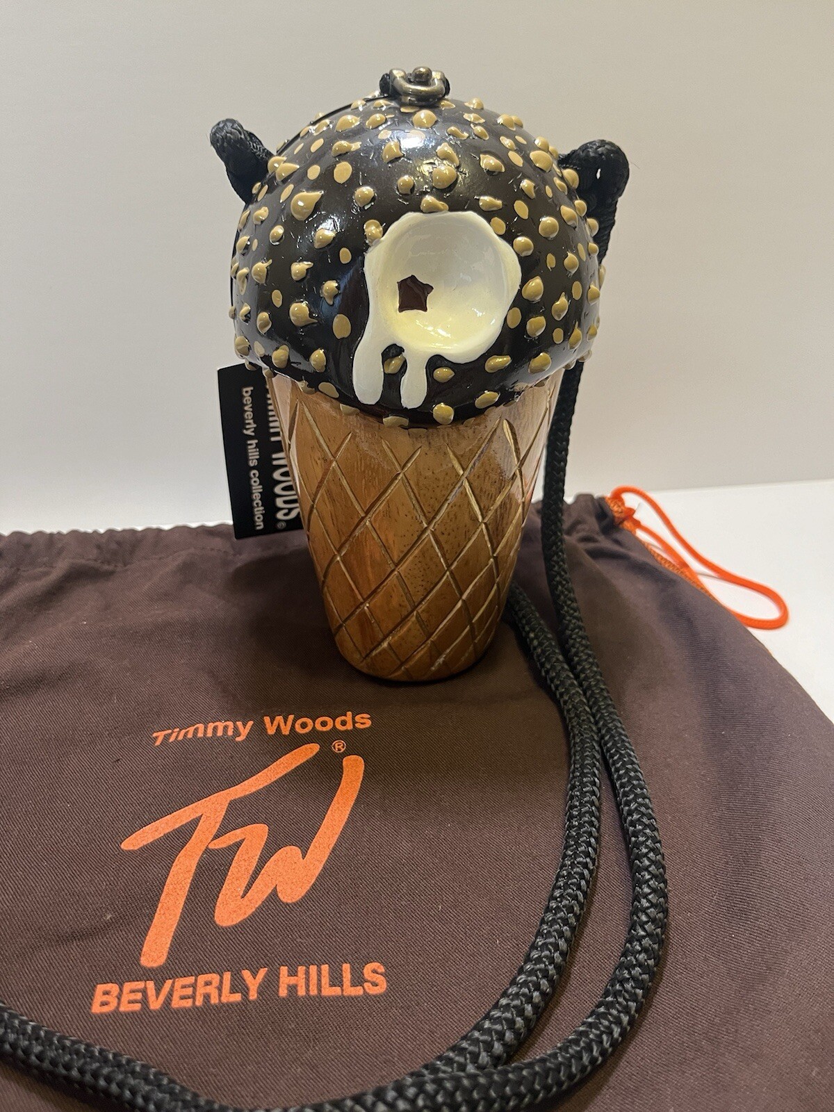 TIMMY WOODS Signed Limited Edition Ice Cream Cone Purse w/bag