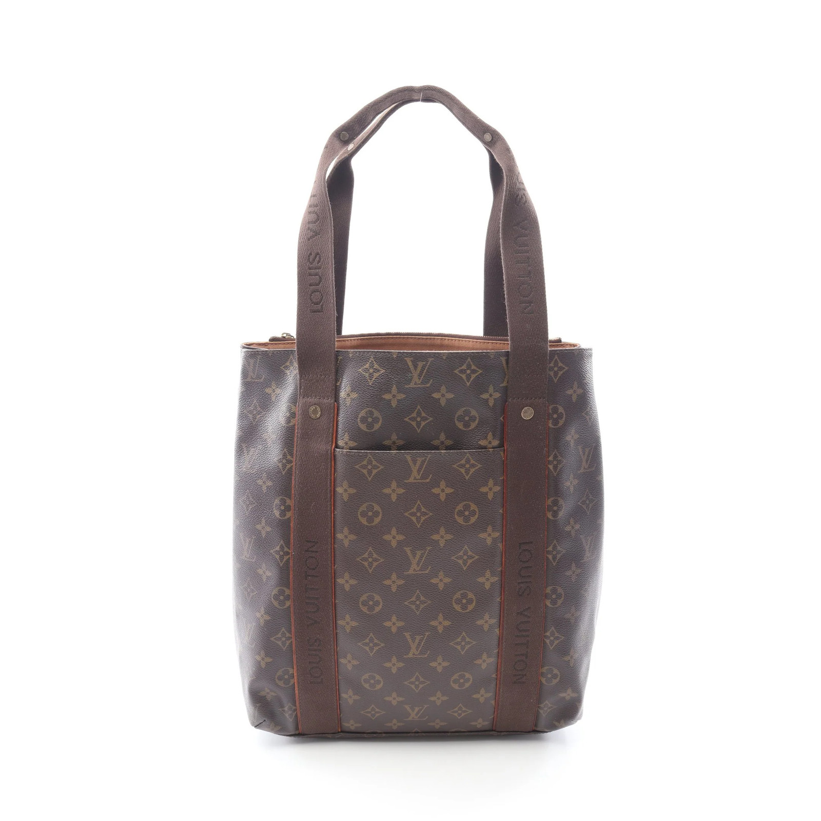 Louis Vuitton Cabas Tote Bag Brown PVC #RCB2443