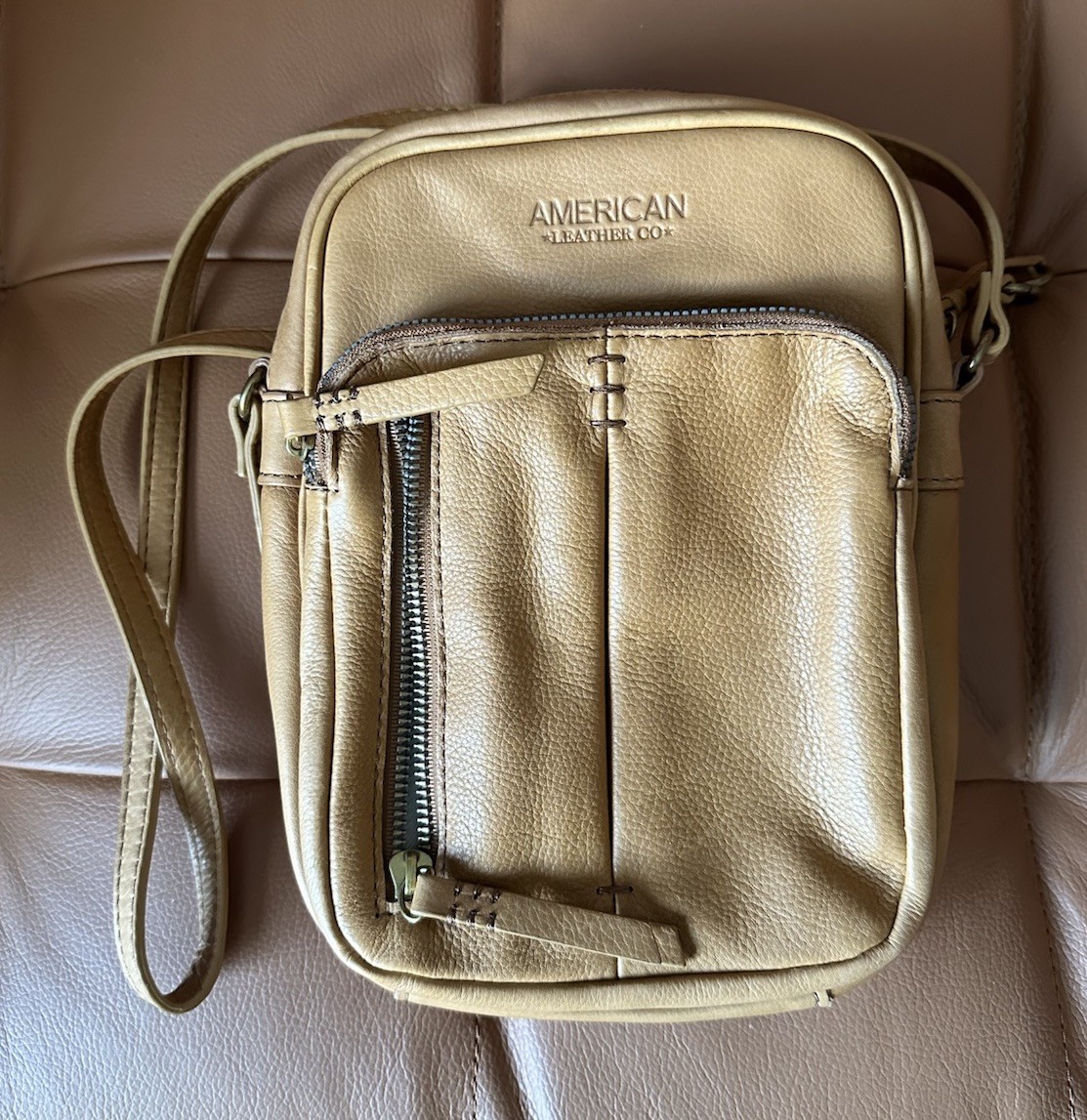American Leather co Cleveland NS Crossbody Bag Purse Sunkissed ALC2547