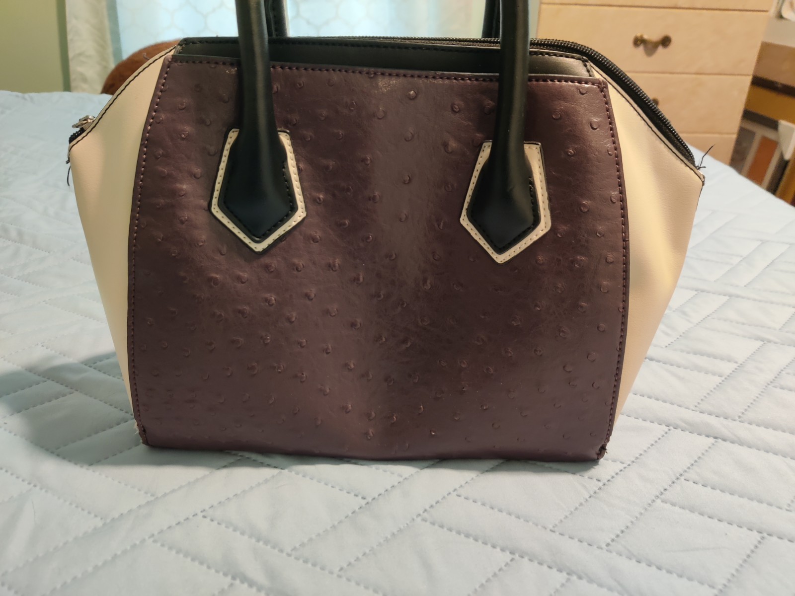 Metaphor Purple & Ivory Purse