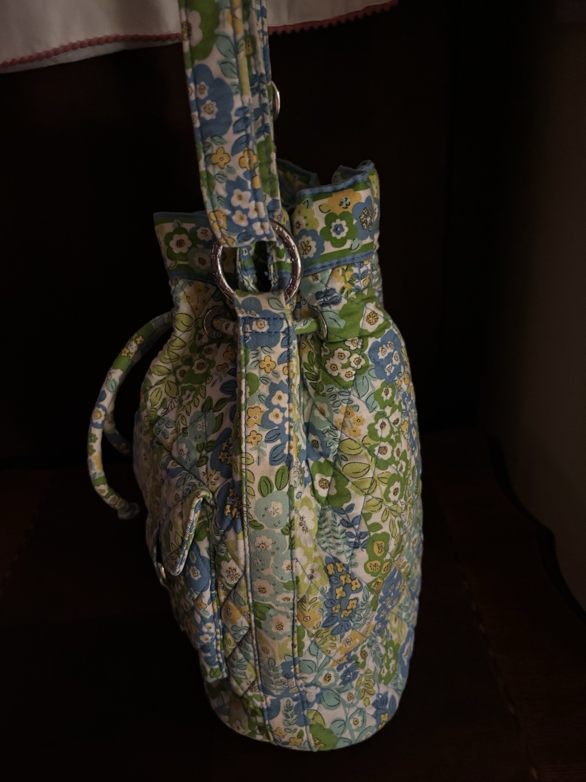 Vera Bradley English Meadow Quick Draw Shoulder Crossbody Bucket Bag