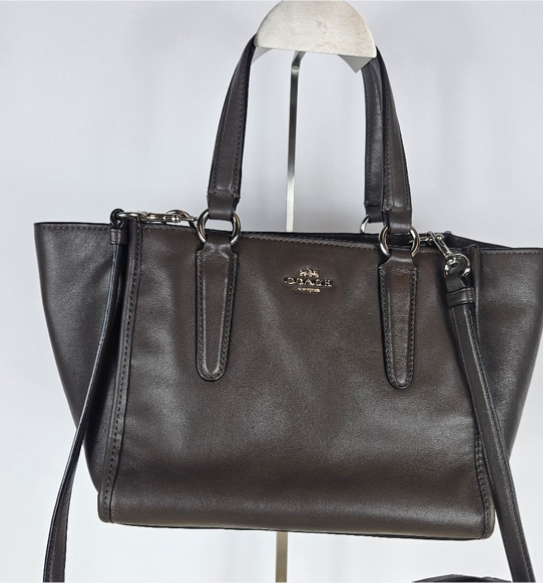 Coach Leather Crossgrain Minetta Crossbody Handbag – Style F57847.
