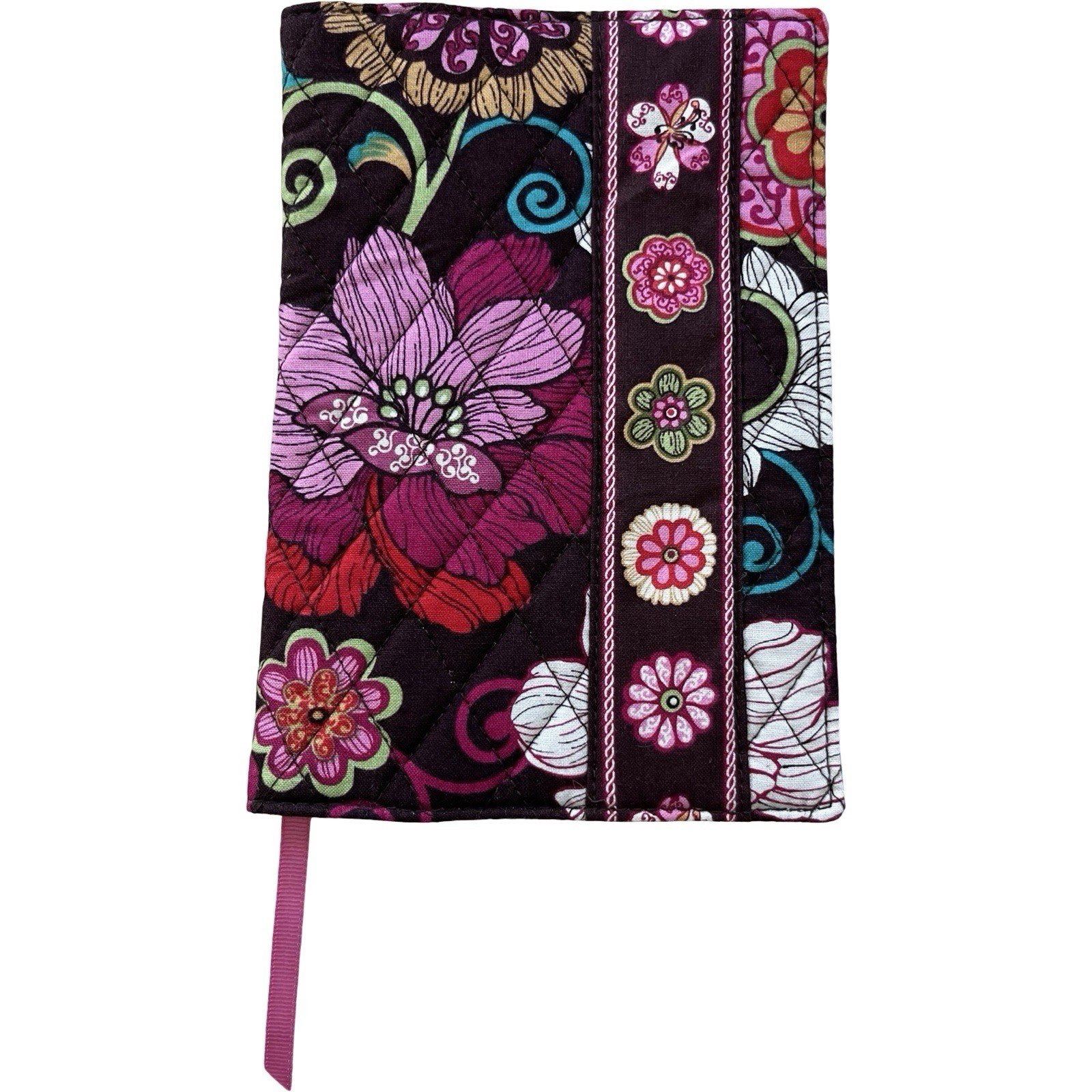 Vera Bradley Travel Book Jacket Cover 7.75×5.5” Quilted