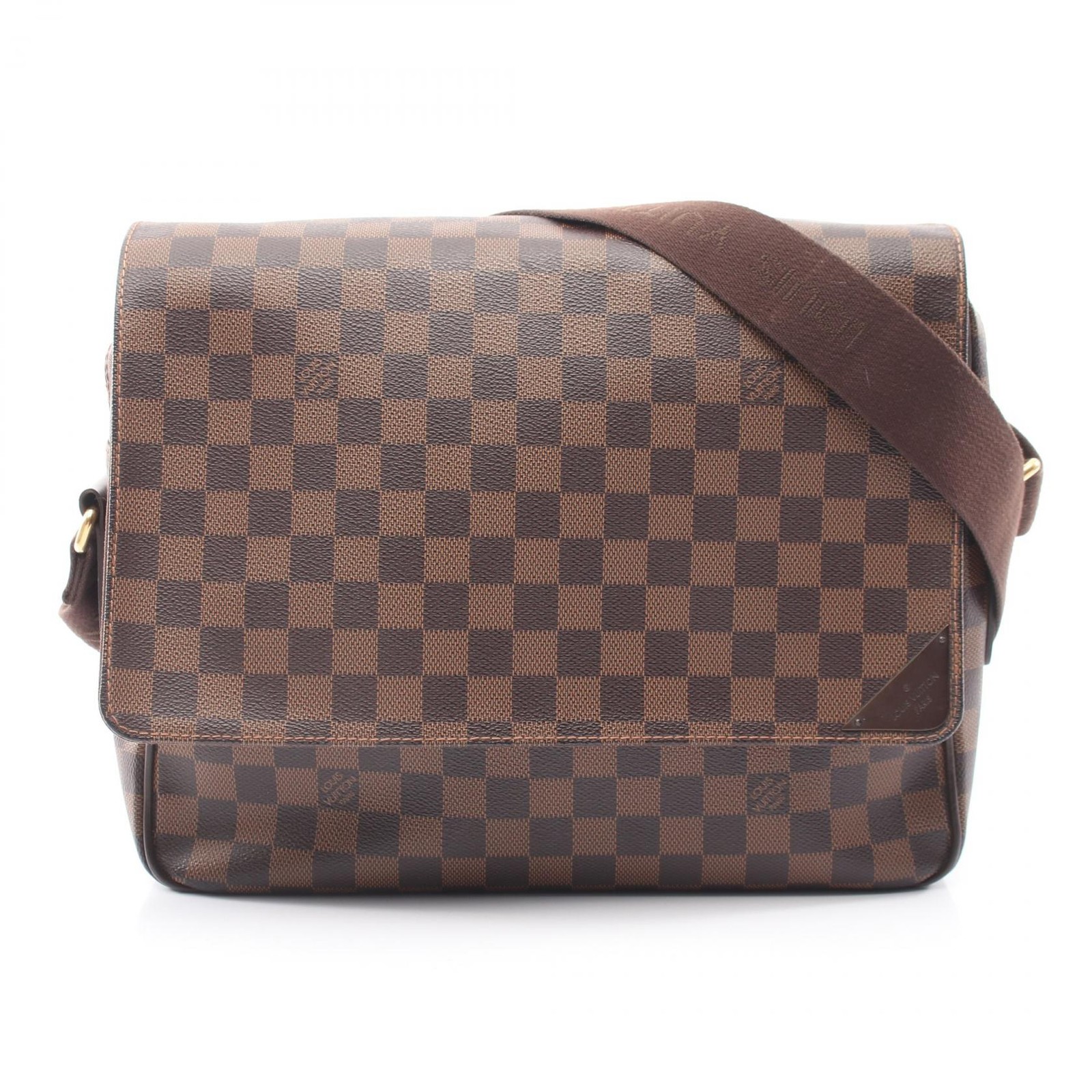 LOUIS VUITTON Shelton MM Shoulder Crossbody Bag N41149 Damier Ebene canvas Used