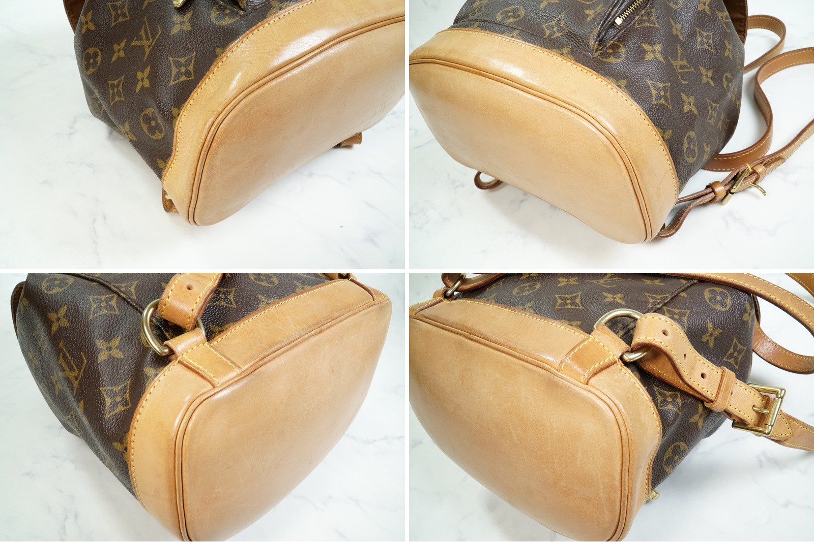[Very Good] Louis Vuitton Monogram Montsouris MM Backpack Rucksack M51136 Auth