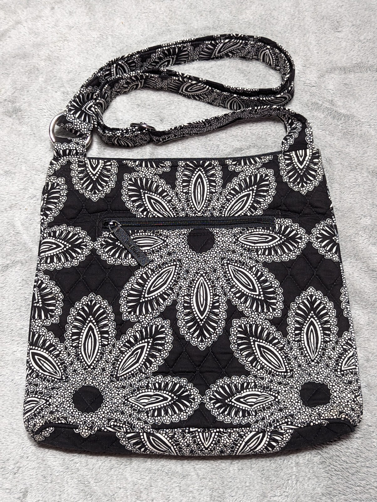 Vera Bradley Blanco Bouquet Hipster Crossbody Adjustable Strap