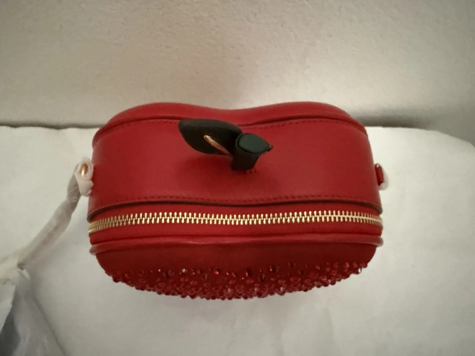 NWT Kate Spade Big Apple Embellished 3D Smooth Leather Crossbody Bag KC912