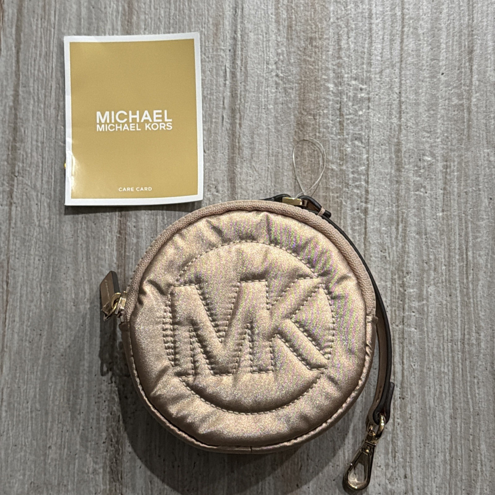 Michael Kors Rae Quilted Bag Charm Coin Purse
