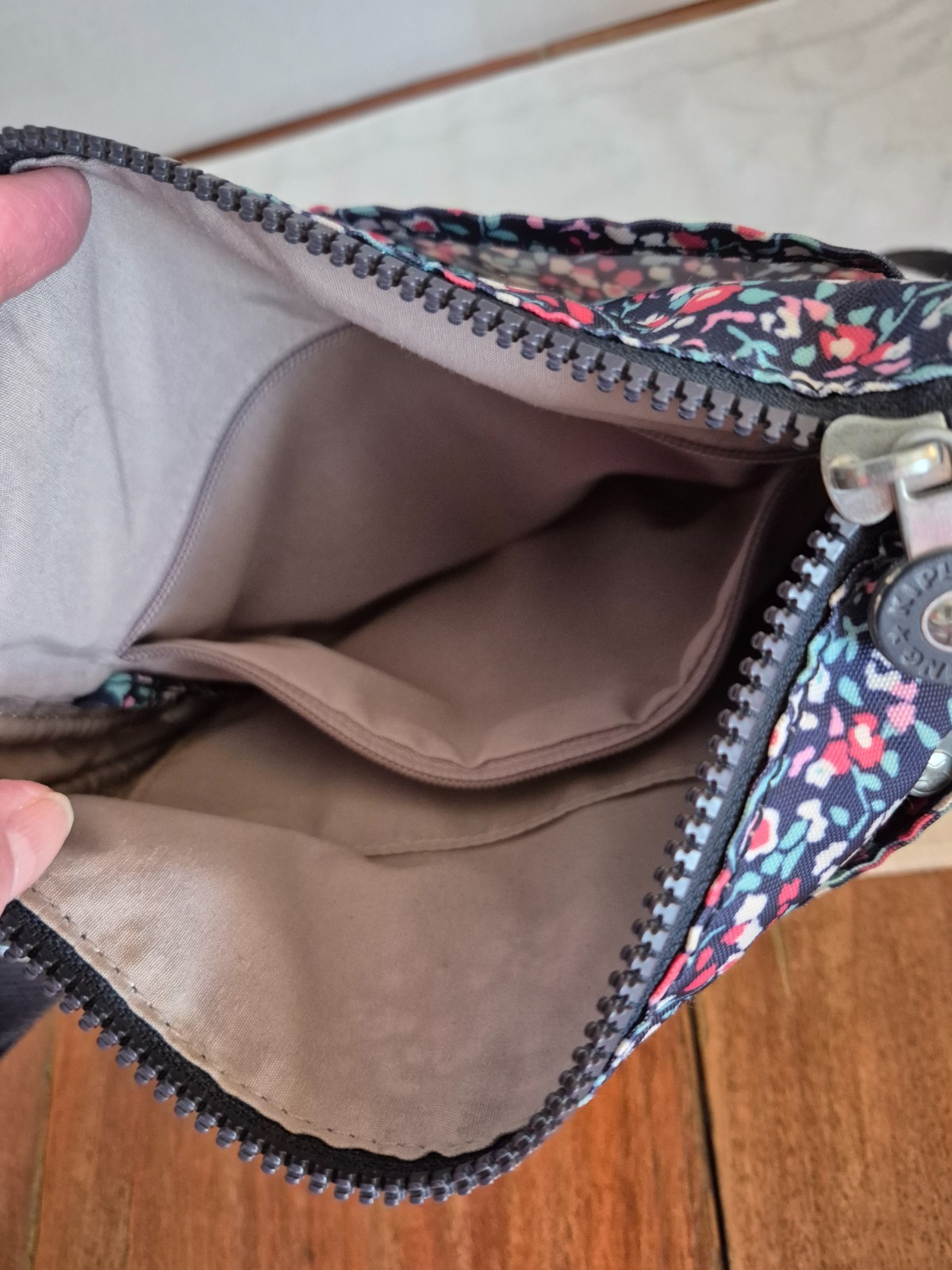 Kipling Sebastion Floral Crossbody Five pocket and Key Clip