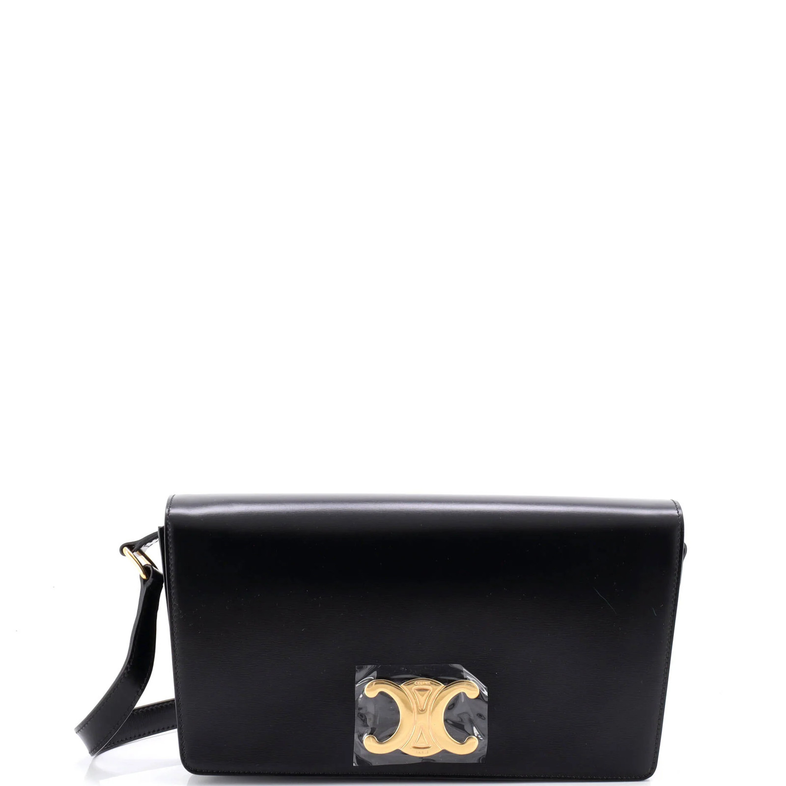 Celine Trapeze Triomphe Shoulder Bag Smooth Calfskin
