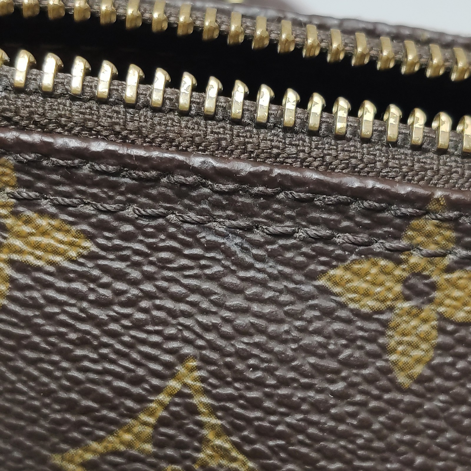 Louis Vuitton Monogram Large Brown Cowhide Papillon Hand Carry Bag US Ship