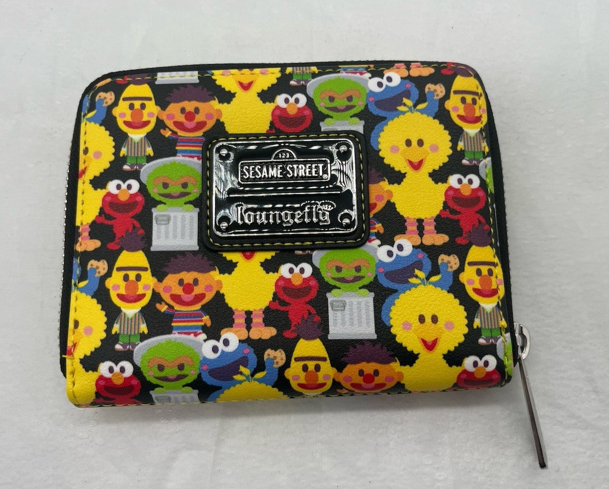 Loungefly Wallet Sesame Street Place Sea World Exclusive Big Bird Elmo Zip Rare