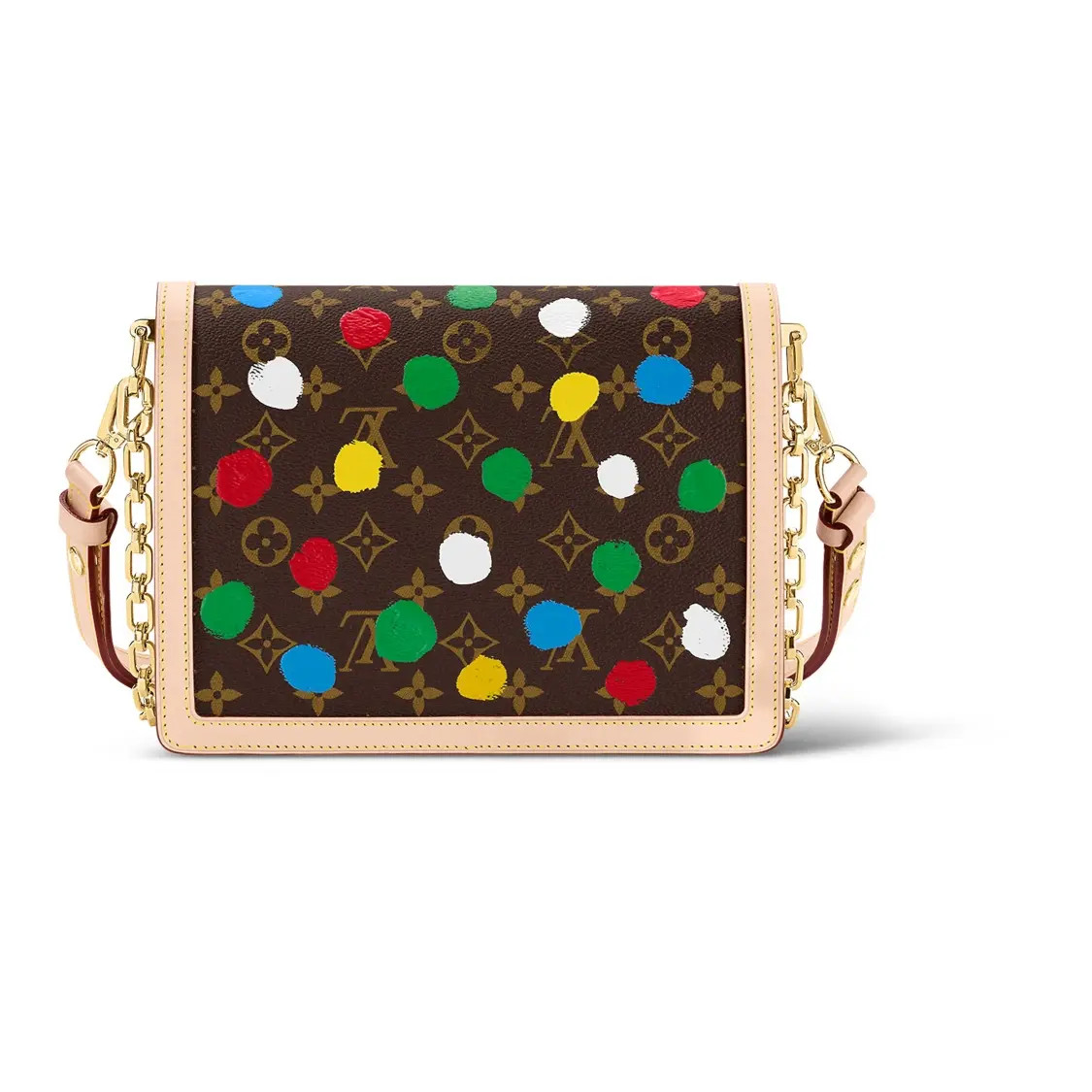 LOUIS VUITTON xYayoi Kusama Yayoi Shoulder Bag Medium Women’s 9.8x4x6.6 in