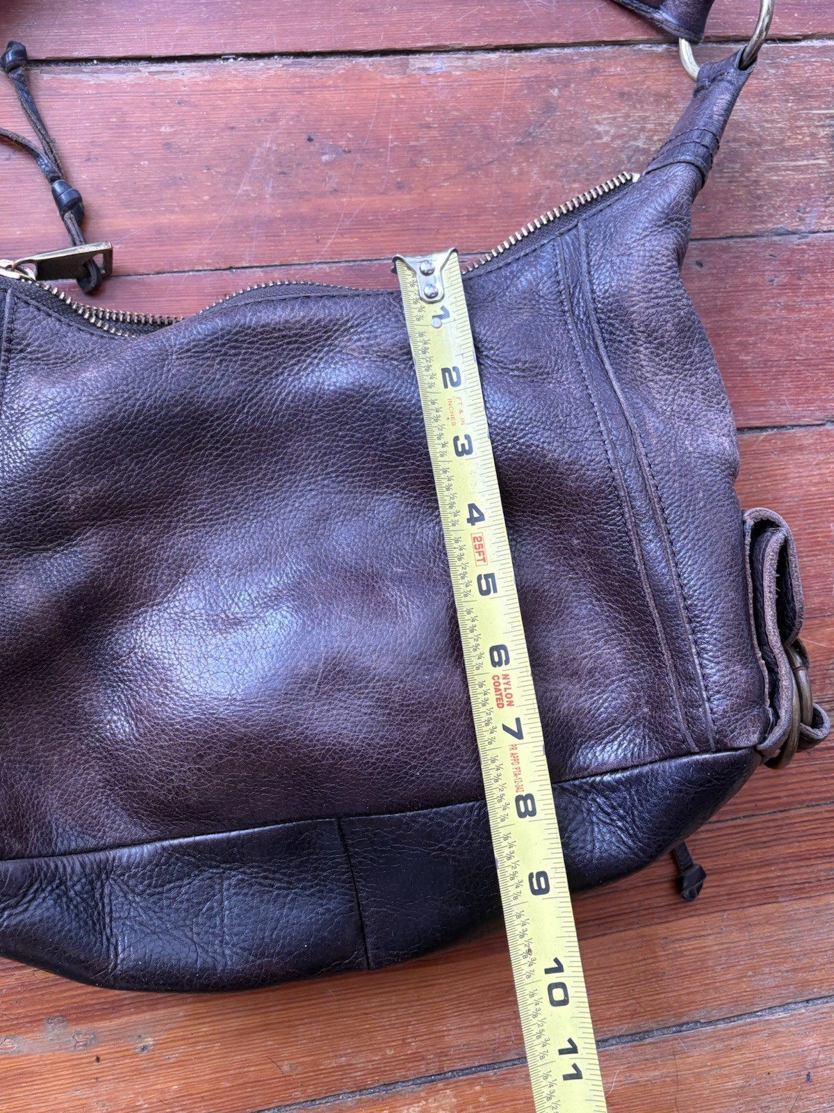 Banana Republic Brown Leather Hobo Slouchy Shoulder Bag Handbag Purse