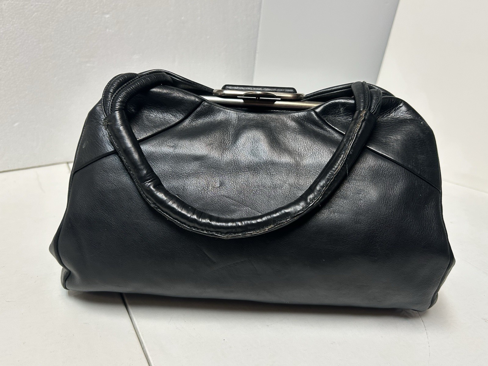 Renato Angi Venezia Italian Leather Large Bag Vintage Italy Shoulder