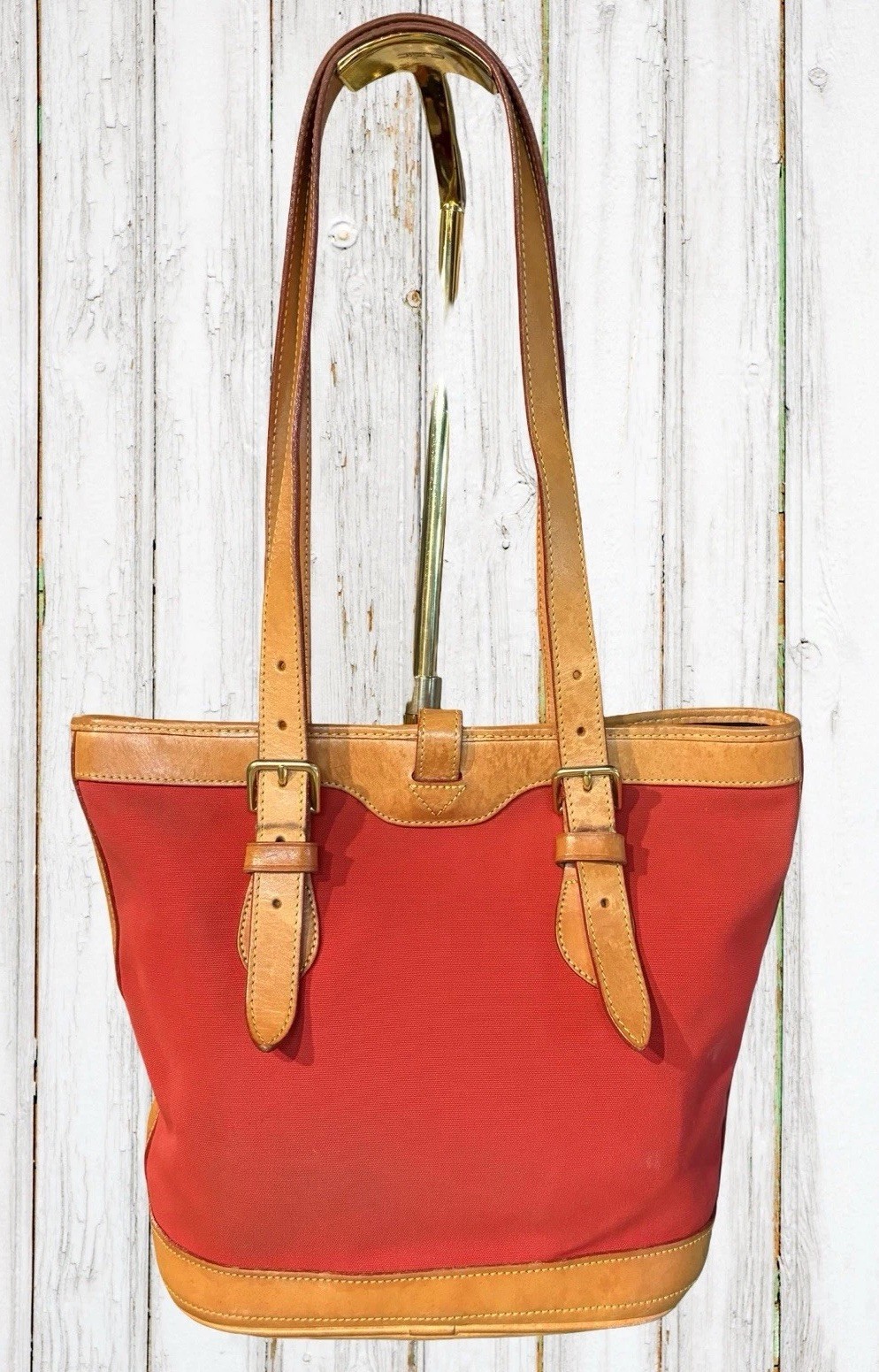 Dooney Bourke Bundle Lot Blue Red Bags Purse Canvas Florentine Vacchetta Leather